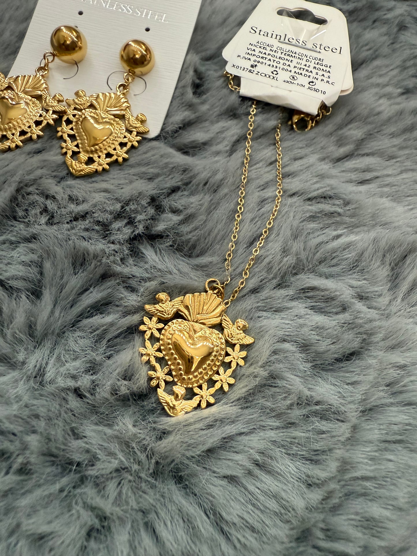 Set Collana sacro cuore