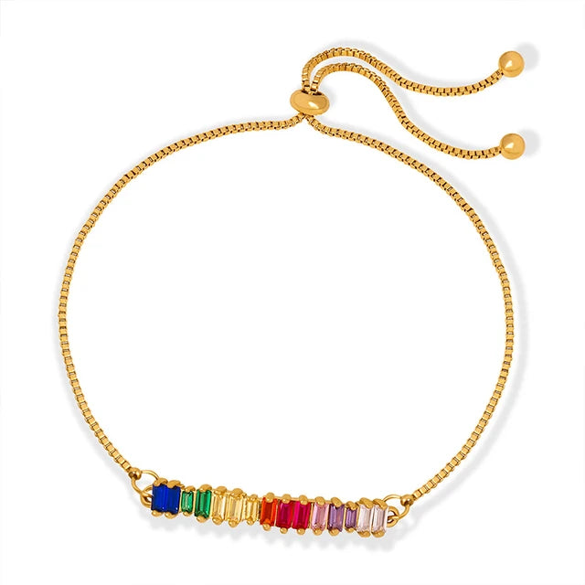 Bracciale zirconia colorato