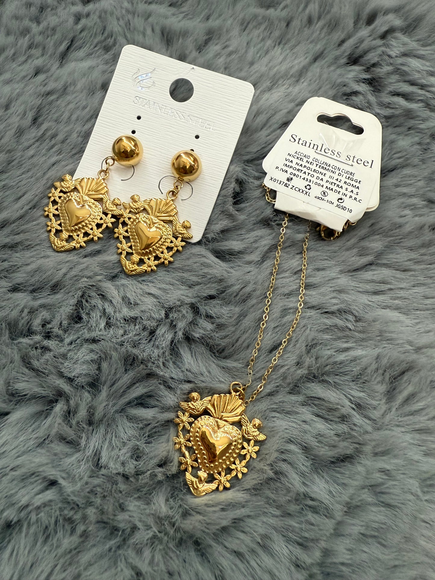 Set Collana sacro cuore